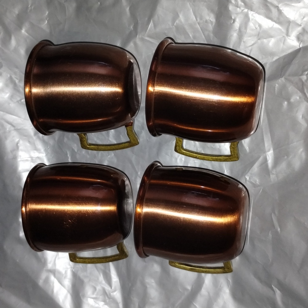4 Pcs Copperplate Moscow Mini Mugs